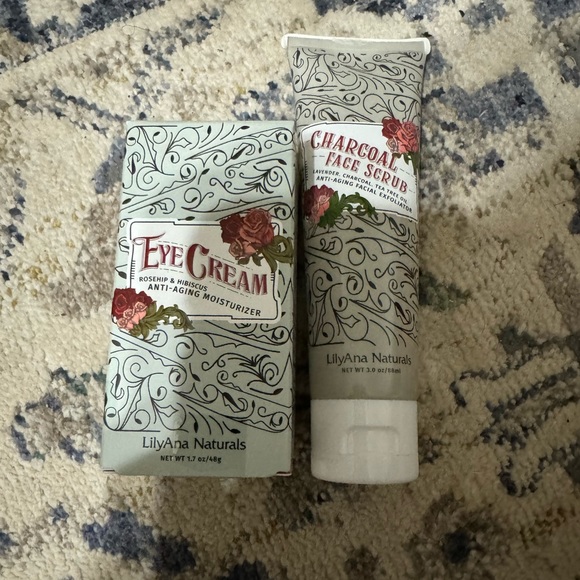 LilyAna Naturals Eye Cream 1.7 Oz and Charcoal Face Scrub 3 Oz Bundle,New Products : American Fashion Style Bags On Sale